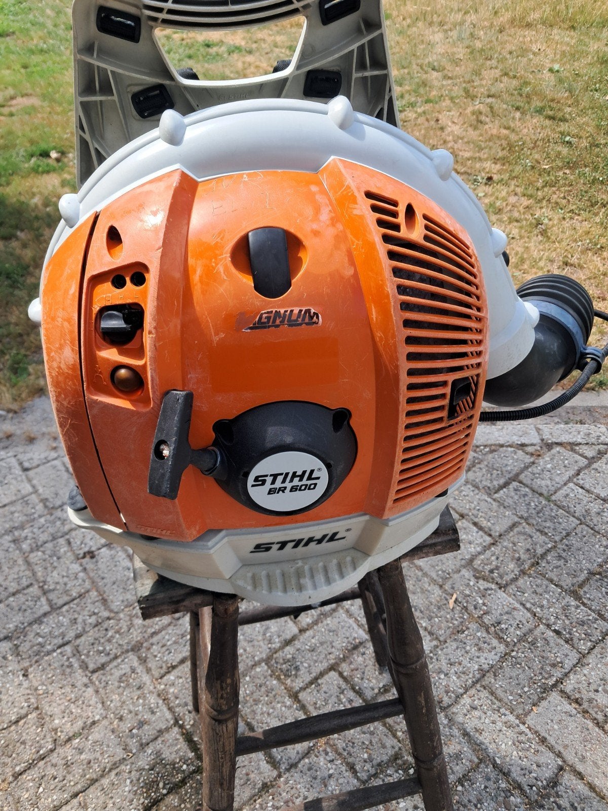 stihl br 600 professionele ruggedragen blazer, Ophalen, Benzine