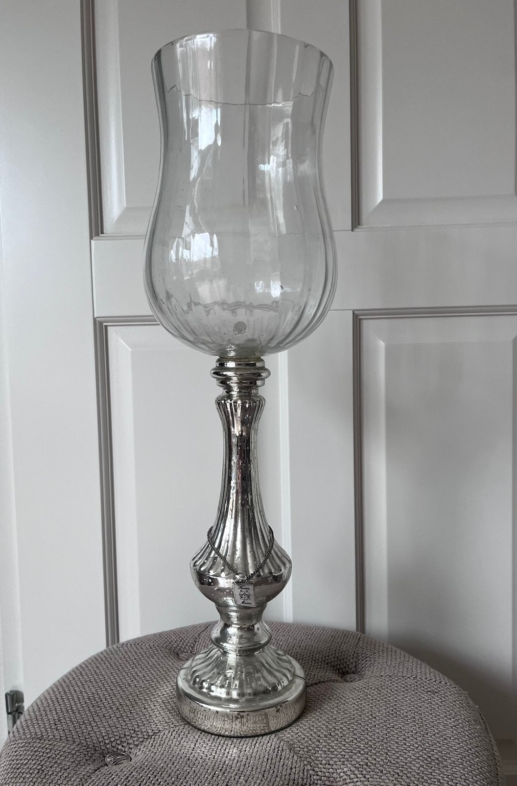 Riviera Maison glazen stolp zilver, Glas, Ophalen, Gebruikt