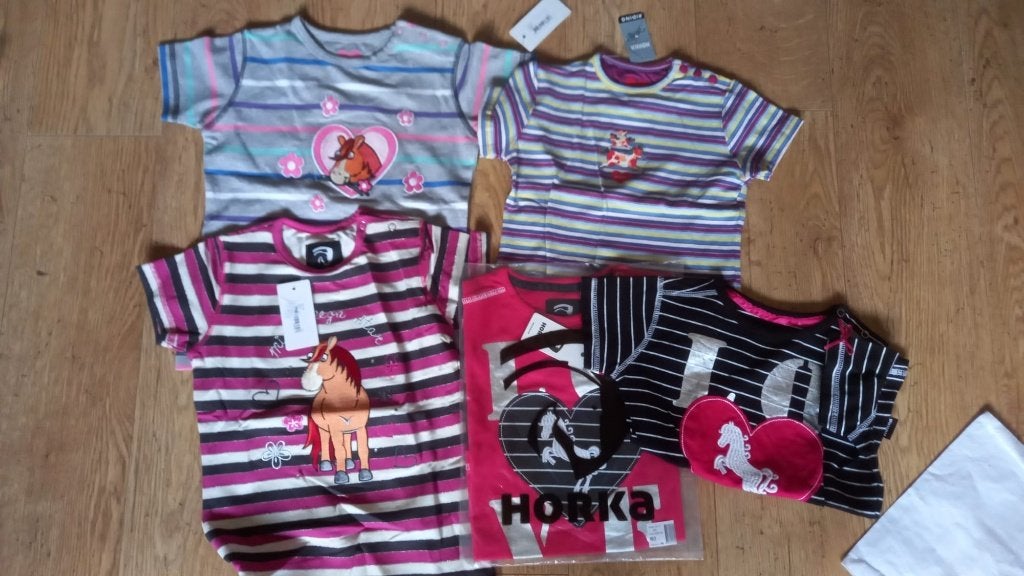 7 T-shirts Horka/Red Horse maatje 98 voor 4,95 euro per stuk, Kinderen, Dressuur, Nieuw, Ophalen of Verzenden