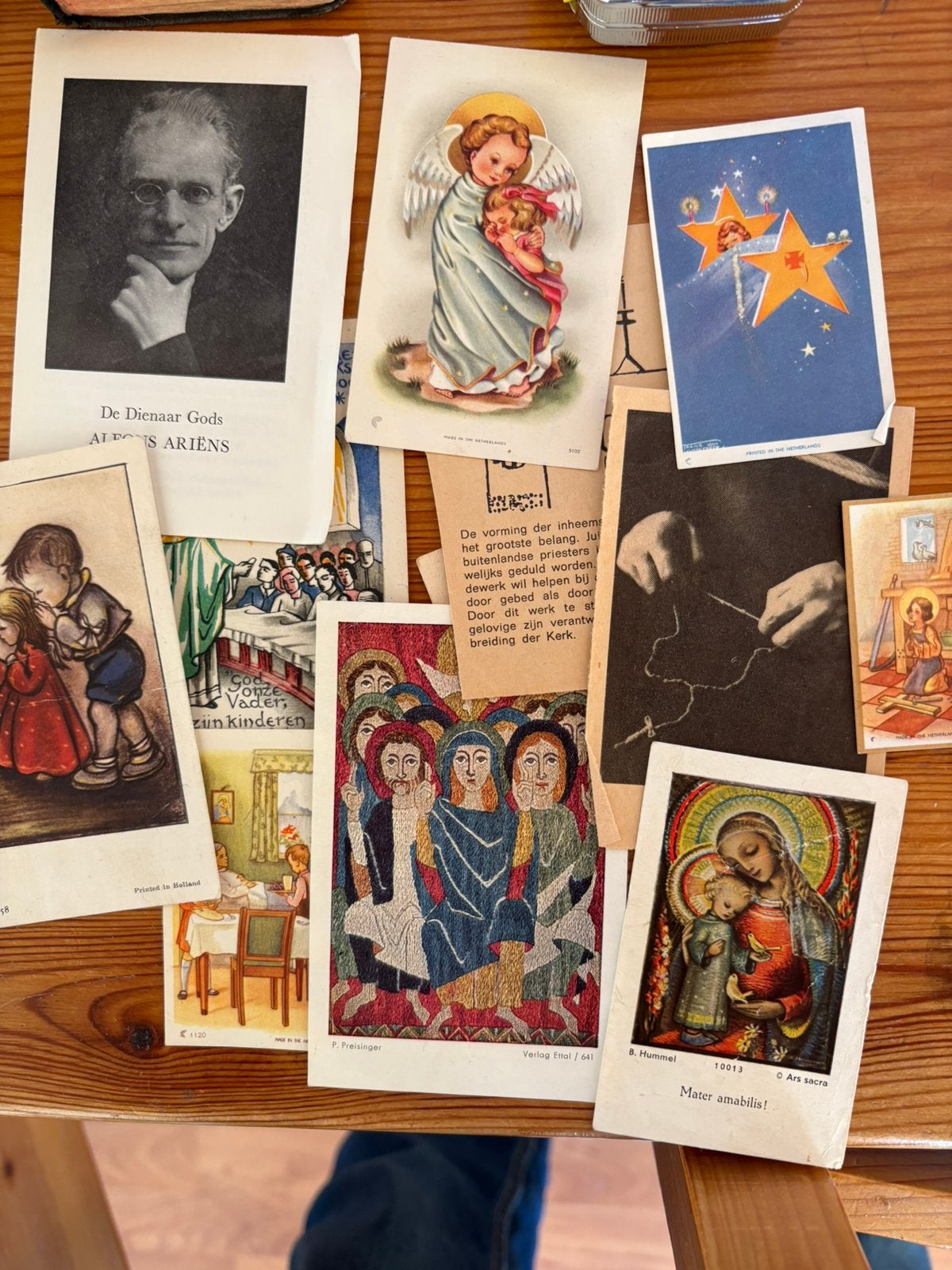 Diverse bidprentjes jaren ‘50, Verzamelen, Religie, Ophalen, Zo goed als nieuw
