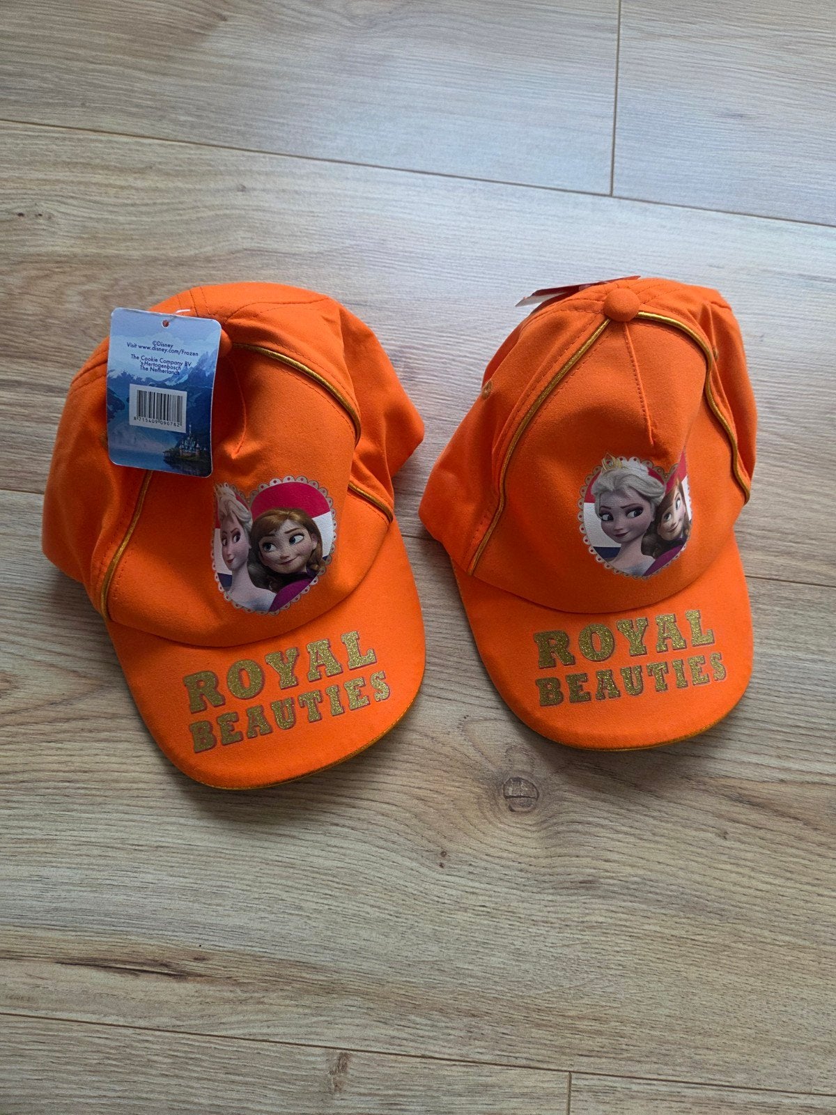 2 Petten oranje Frozen. Nieuw, Ophalen of Verzenden, Nieuw, Meisje, Pet