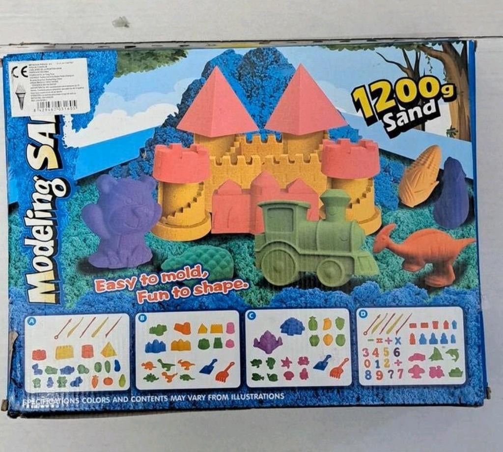 Mondeling Sand - Kinetisch Zand 1200g met Vormpjes, Kinderen en Baby's, Speelgoed | Educatief en Creatief, Onbekend, raadpleeg verpakking voor details
