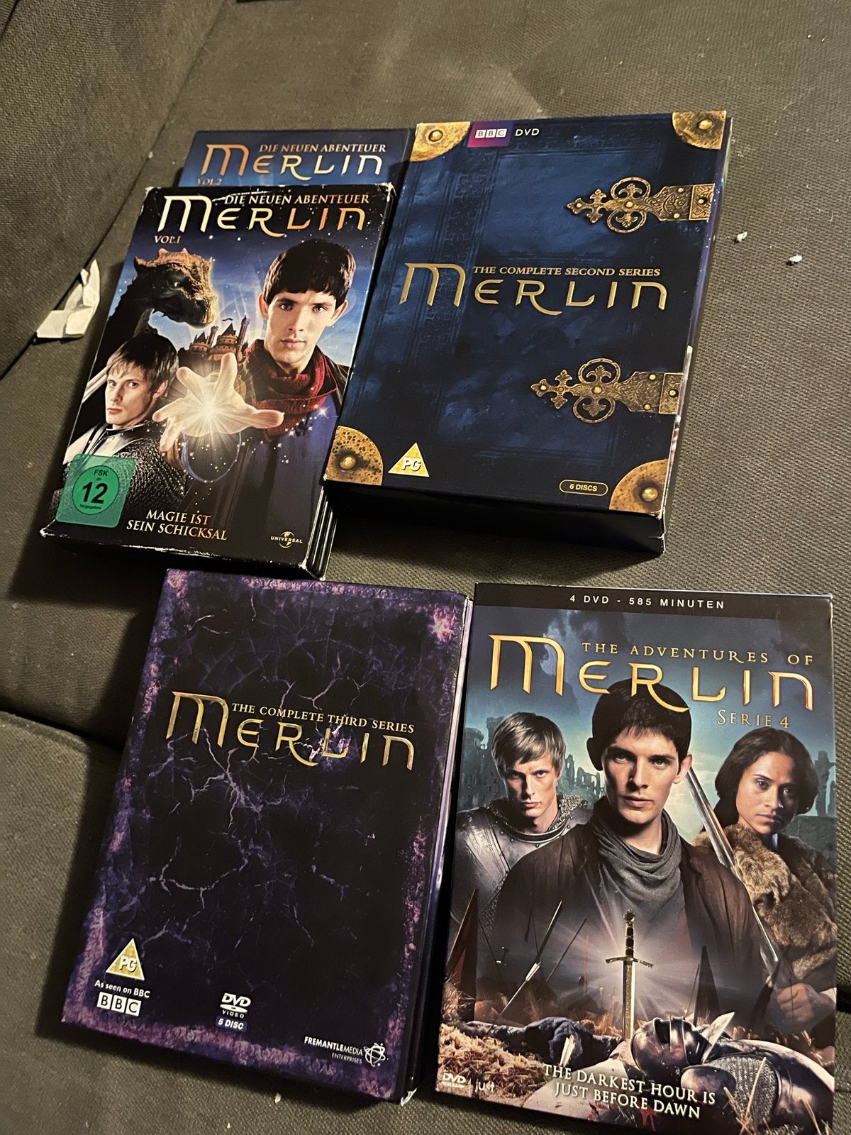 Merlin DVD Boxsets - Seizoen 1, 2, 3 en 4, Seizoen 1, Nederlands, Science Fiction en Fantasy, Ophalen of Verzenden
