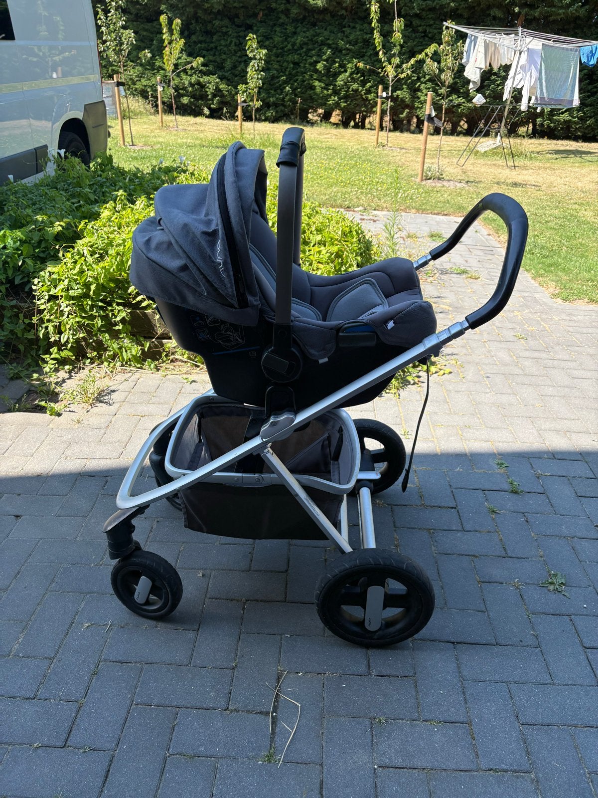 Nuna kinderwagen 3 in 1 met isofix, Zo goed als nieuw, Combiwagen, Met autostoeltje, Ophalen