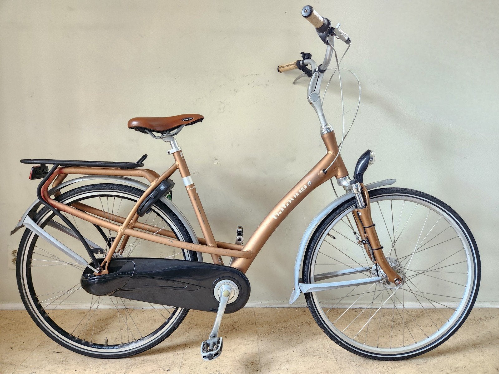 batavus Mambo 28inch damesfiets 8v frame cm, Fietsen en Brommers, Fietsen | Dames | Damesfietsen, Gebruikt, Velgrem, Batavus, Versnellingen