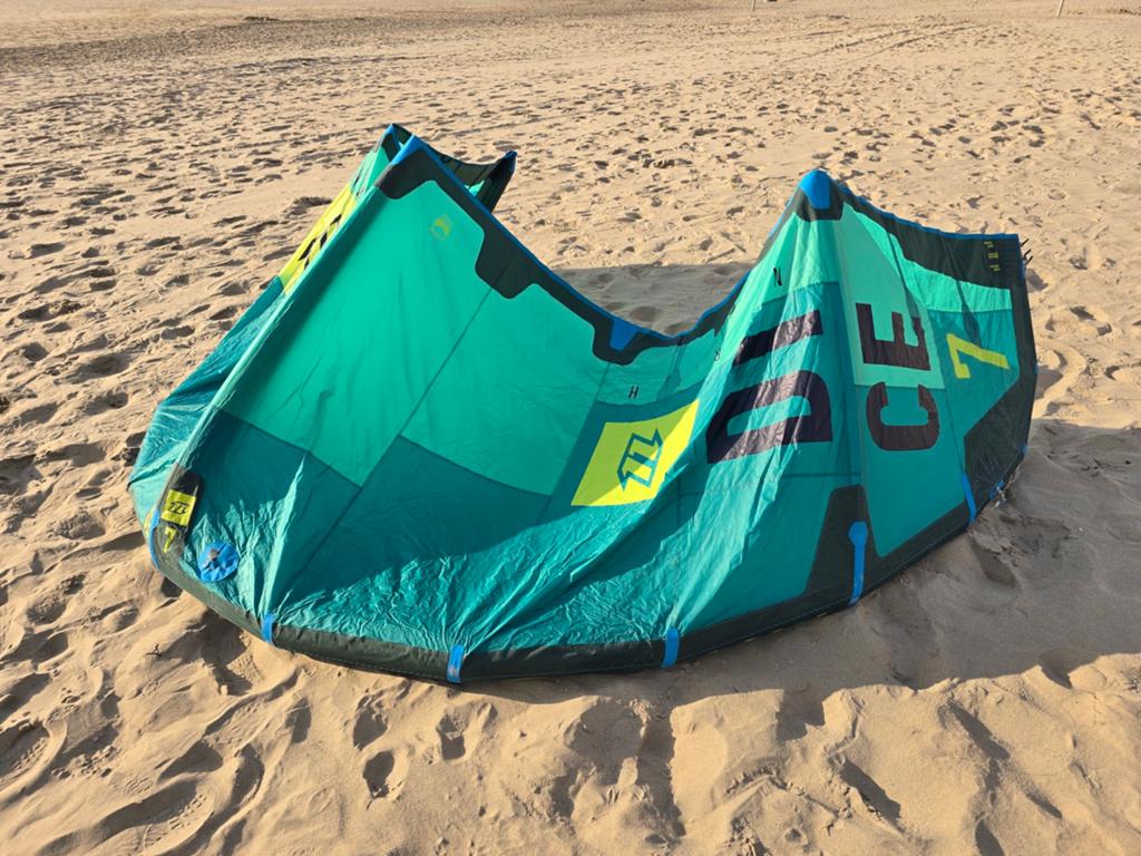 North/duotone dice/mono kiteset 7,10 en 12m, Watersport en Boten, Geen board, Ophalen, Gebruikt, 10 m²