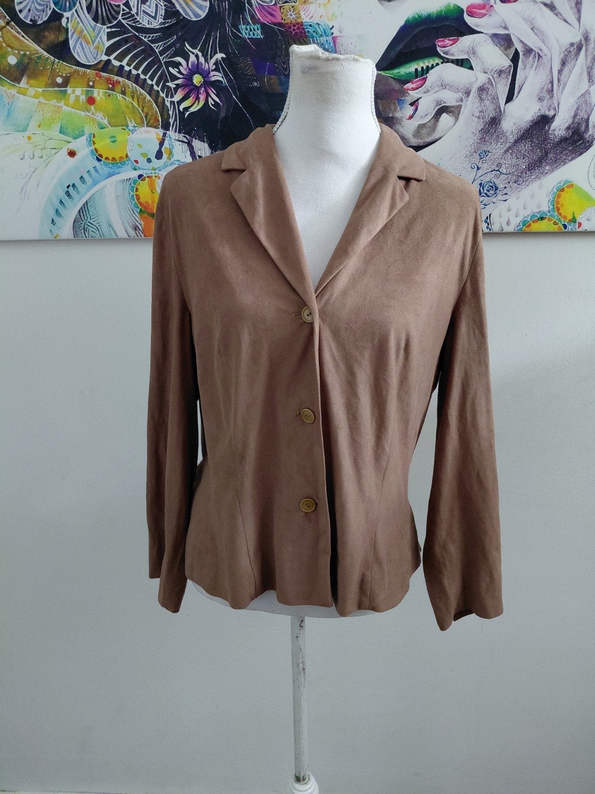 Prachtige blouse van Copines Claudia Sträter maat 44, Bruin, Maat 46/48 (XL) of groter, Ophalen of Verzenden, Zo goed als nieuw