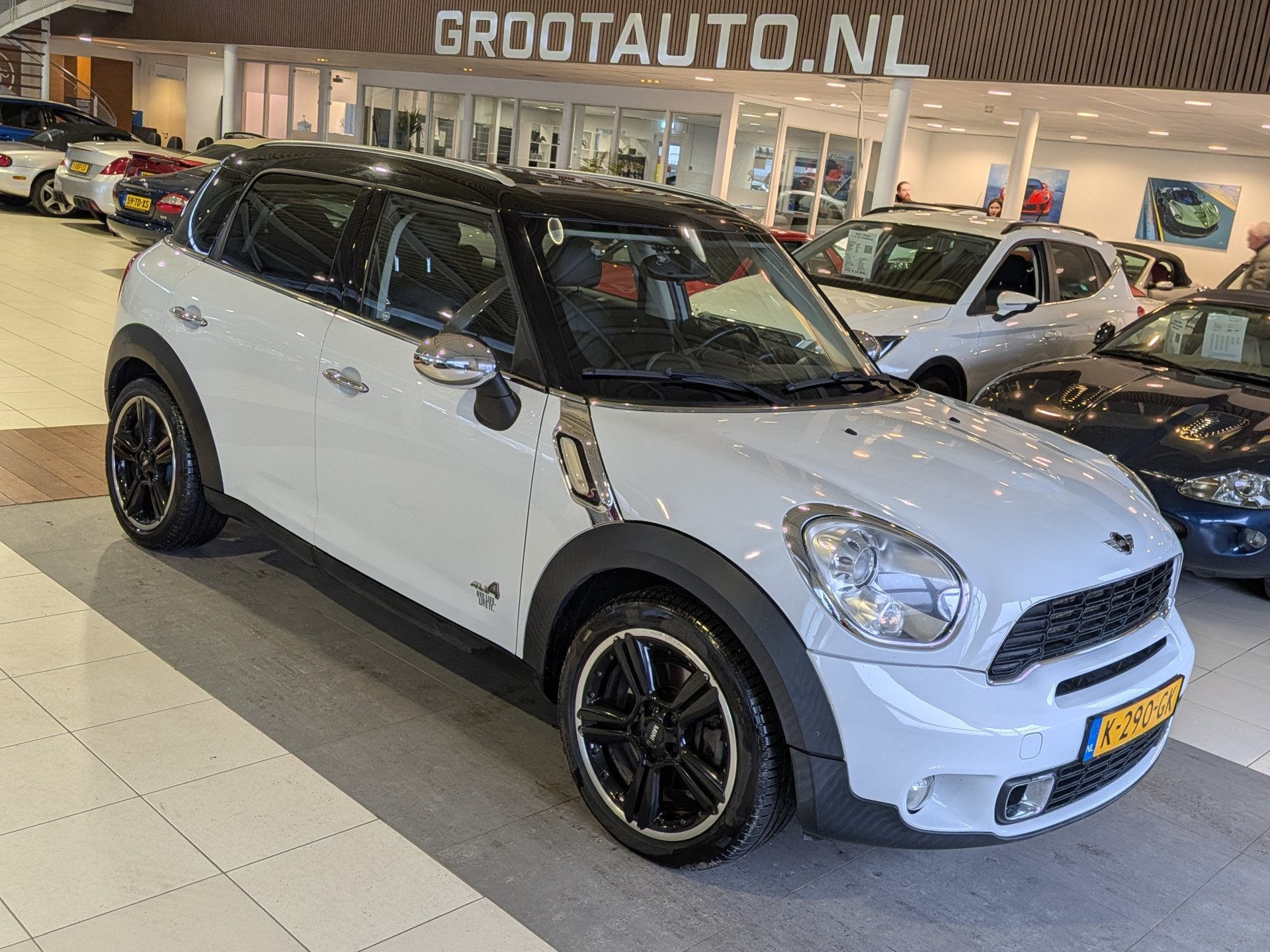 MINI Countryman 1.6 Cooper S ALL4 Chili Automaat Airco, Crui, Auto's, Euro 5, 1380 kg, Gebruikt, Zwart