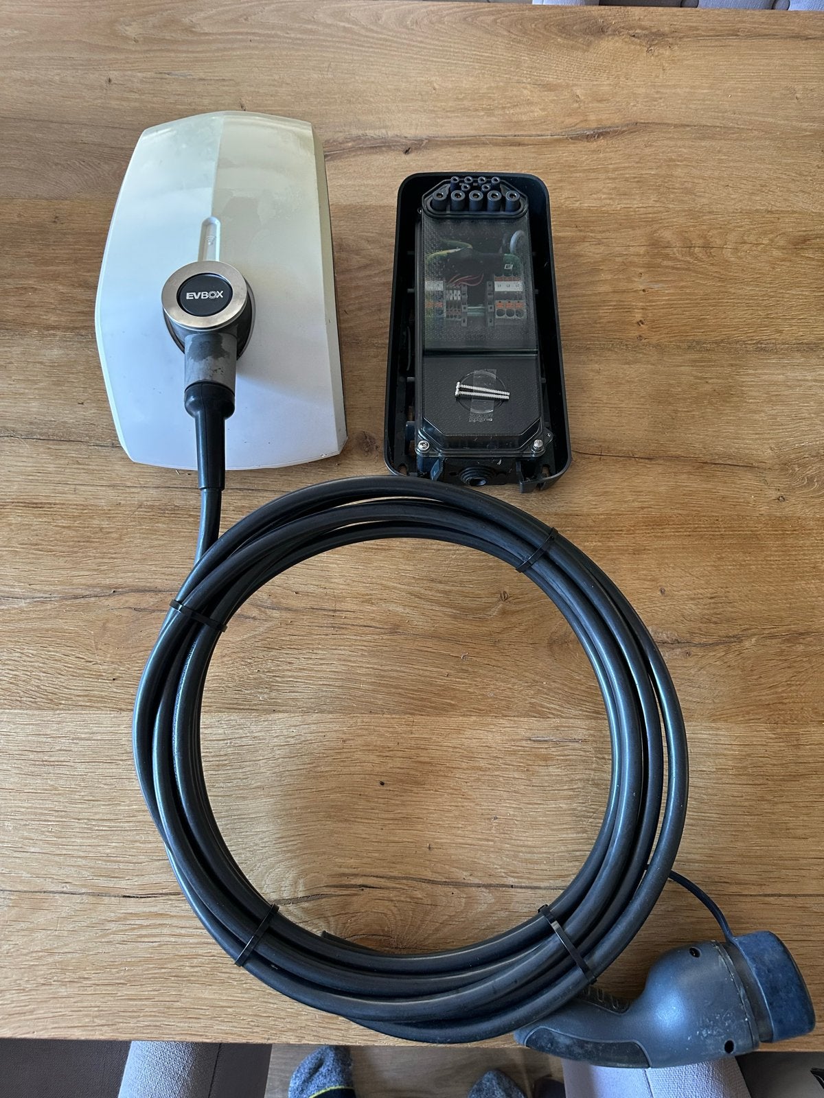 EVBox Elvi Laadpaal met Laadkabel en EV-Optimizer, Ophalen of Verzenden, Gebruikt, Laadpaal en Laadkabel