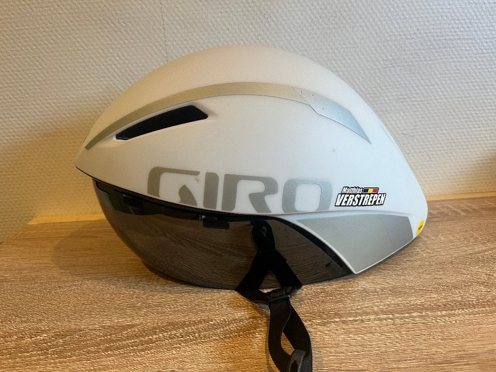 GIRO Aerohead MIPS Race Tijdrithelm (wit L), Giro, Ophalen of Verzenden, Zo goed als nieuw, L