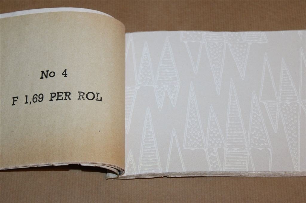 FEKA 1958 — Vintage Behangstalenboek met 25 Dessins, Reclamebord, Gebruikt, -, -