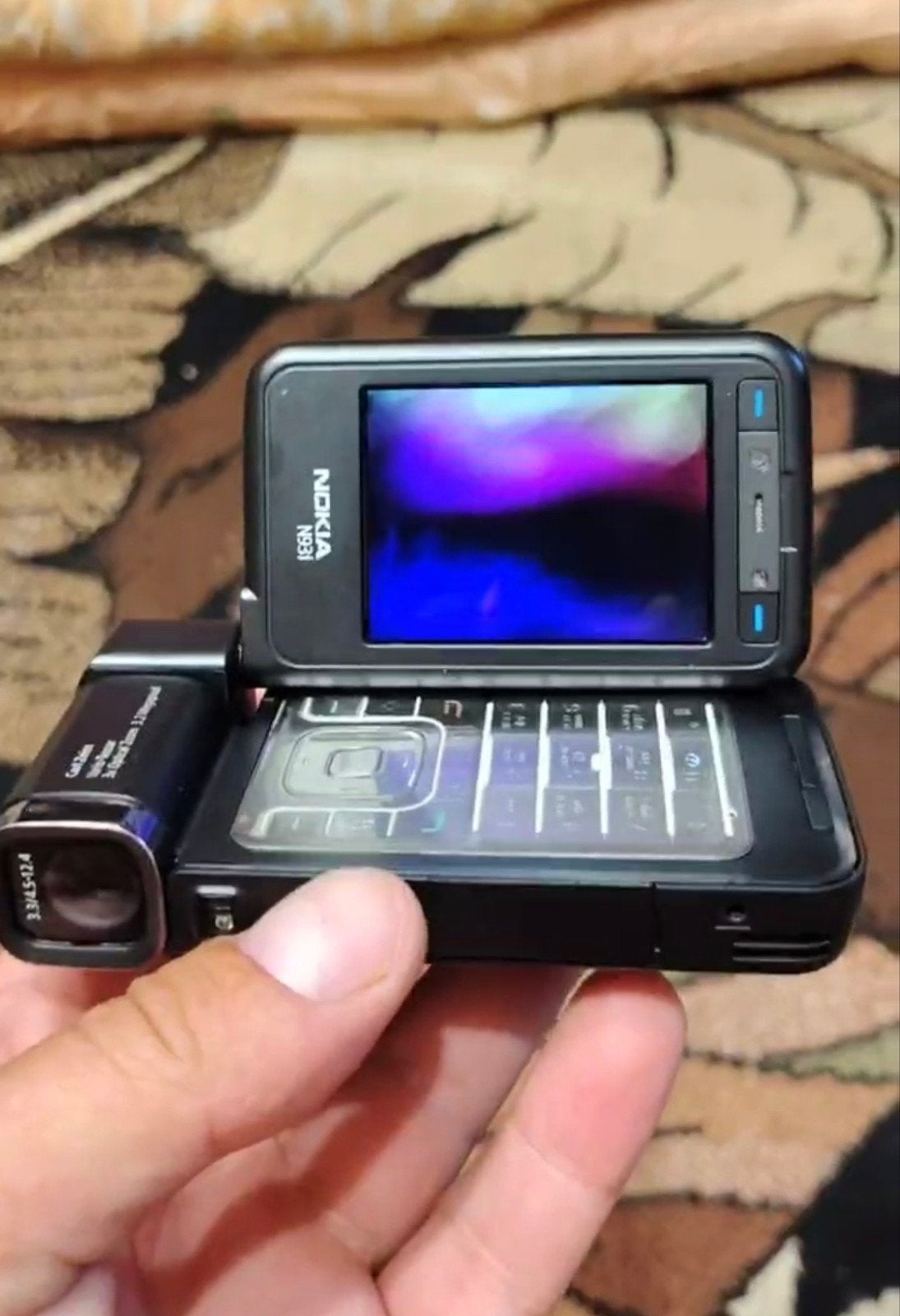 Nokia N93i in beschermfolie - Zo goed als nieuw, Zwart, Fysiek toetsenbord, Ophalen of Verzenden, Zo goed als nieuw