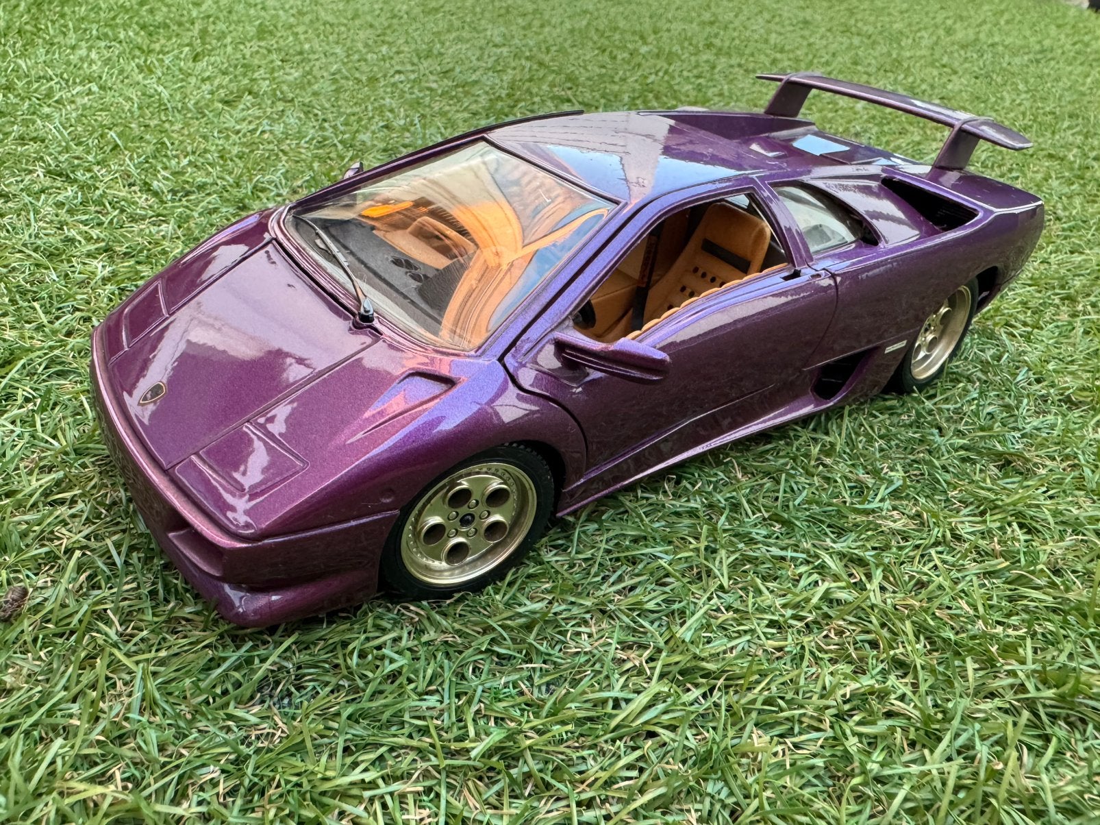 Lamborghini Diablo 1990 1/18 Bburago, Ophalen of Verzenden, Gebruikt, Bburago