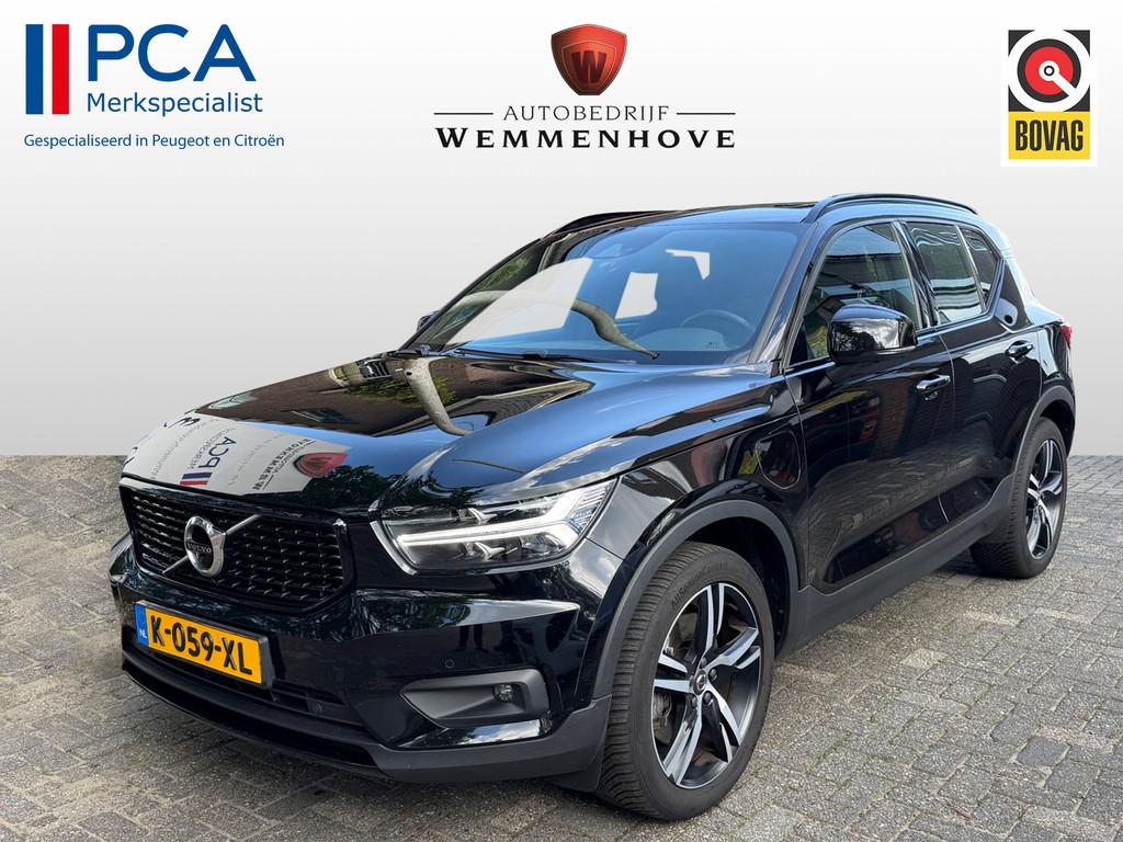 Volvo XC40 1.5 T4 Recharge R-Design Expr. (bj 2021), 12 maanden, Leder en Stof, Zwart, Bedrijf