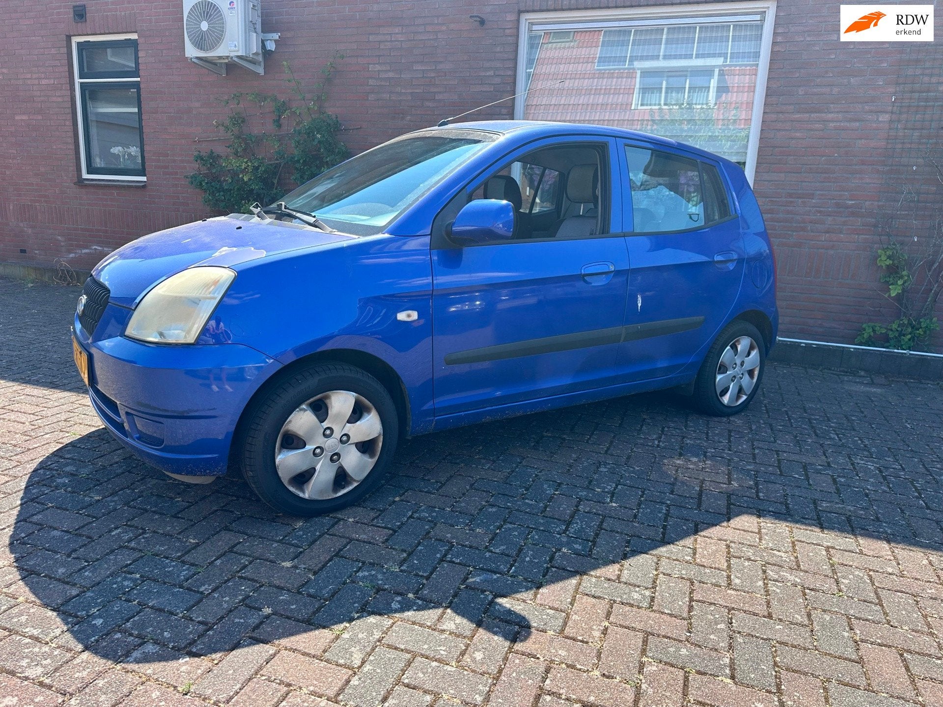 Kia Picanto Automaat km kloppen niet, Auto's, Gebruikt, 4 cilinders, Blauw, Origineel Nederlands