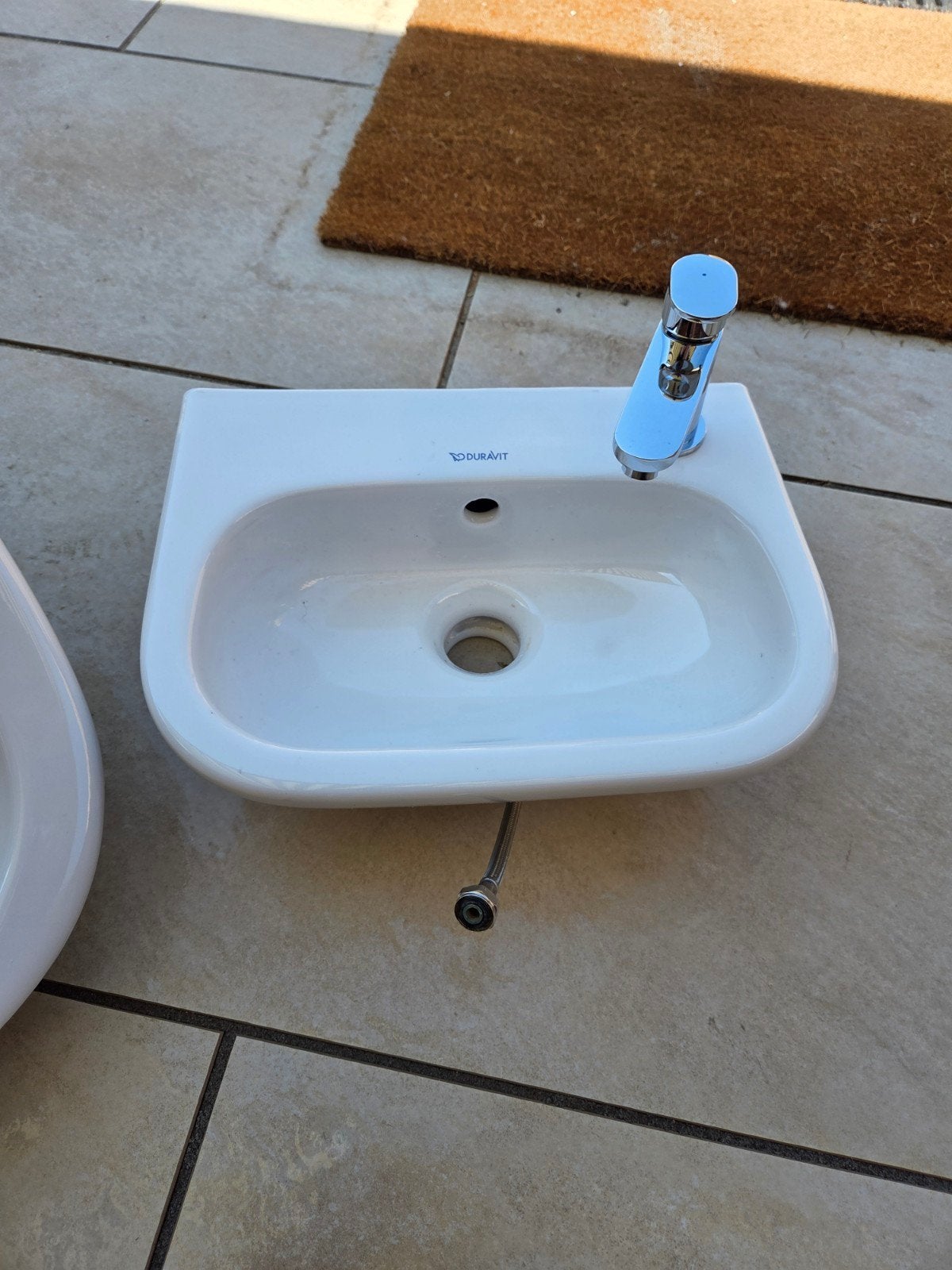 Wastafels Duravit met Hansgrohe kranen, Ophalen of Verzenden, Nieuw, Chroom, Wastafel