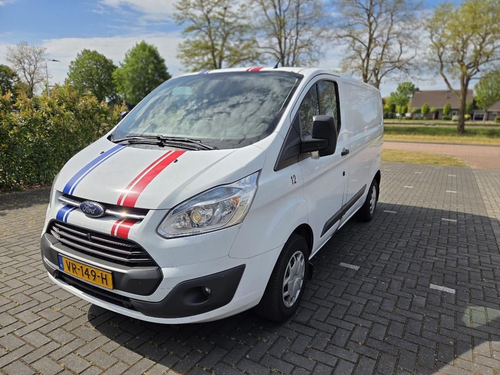 Ford Transit Custom 2.2 Tdci 74KW 2015 L1H1, Auto's, Voorwielaandrijving, Euro 5, 4 cilinders, Wit