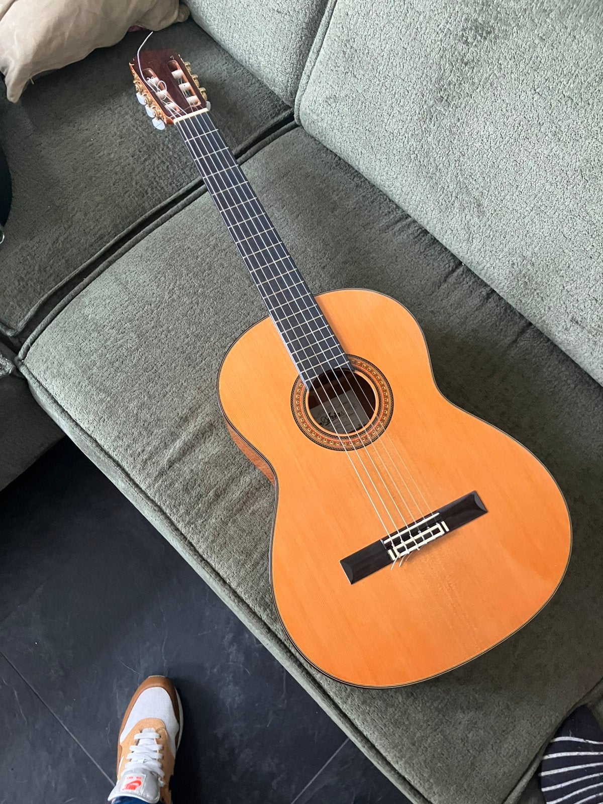 Vintage Aria AC-17 Klassieke Gitaar in + Originele Koffer, Muziek en Instrumenten, Ophalen, Zo goed als nieuw, Klassieke of Spaanse gitaar