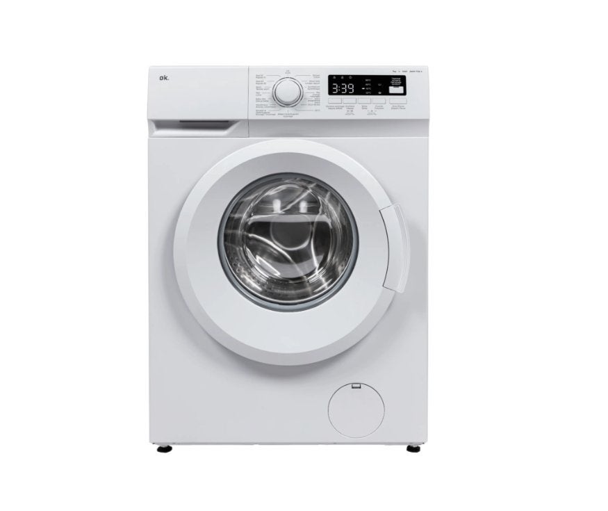 OK. WM7126A - Wasmachine Voorlader - 7 kg - 1400 rpm - 76 dB, Witgoed en Apparatuur, Nieuw, Ophalen of Verzenden, Voorlader, Energieklasse A of zuiniger