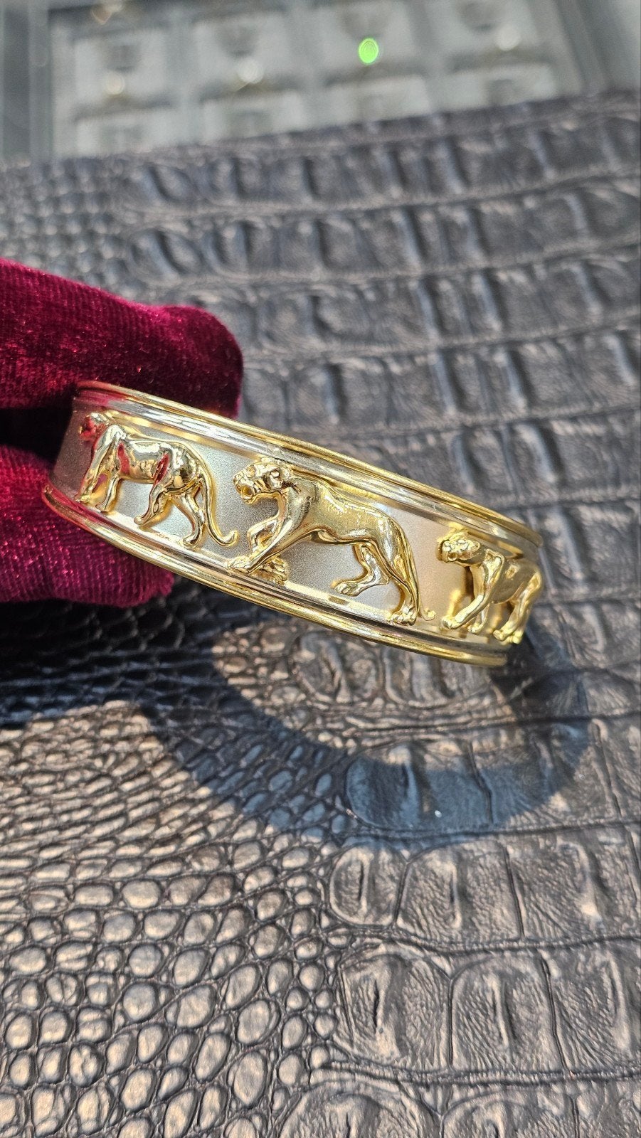Prachtige 18karaat gouden armband panter Cartier model, Ophalen of Verzenden, Nieuw, Goud, Goud