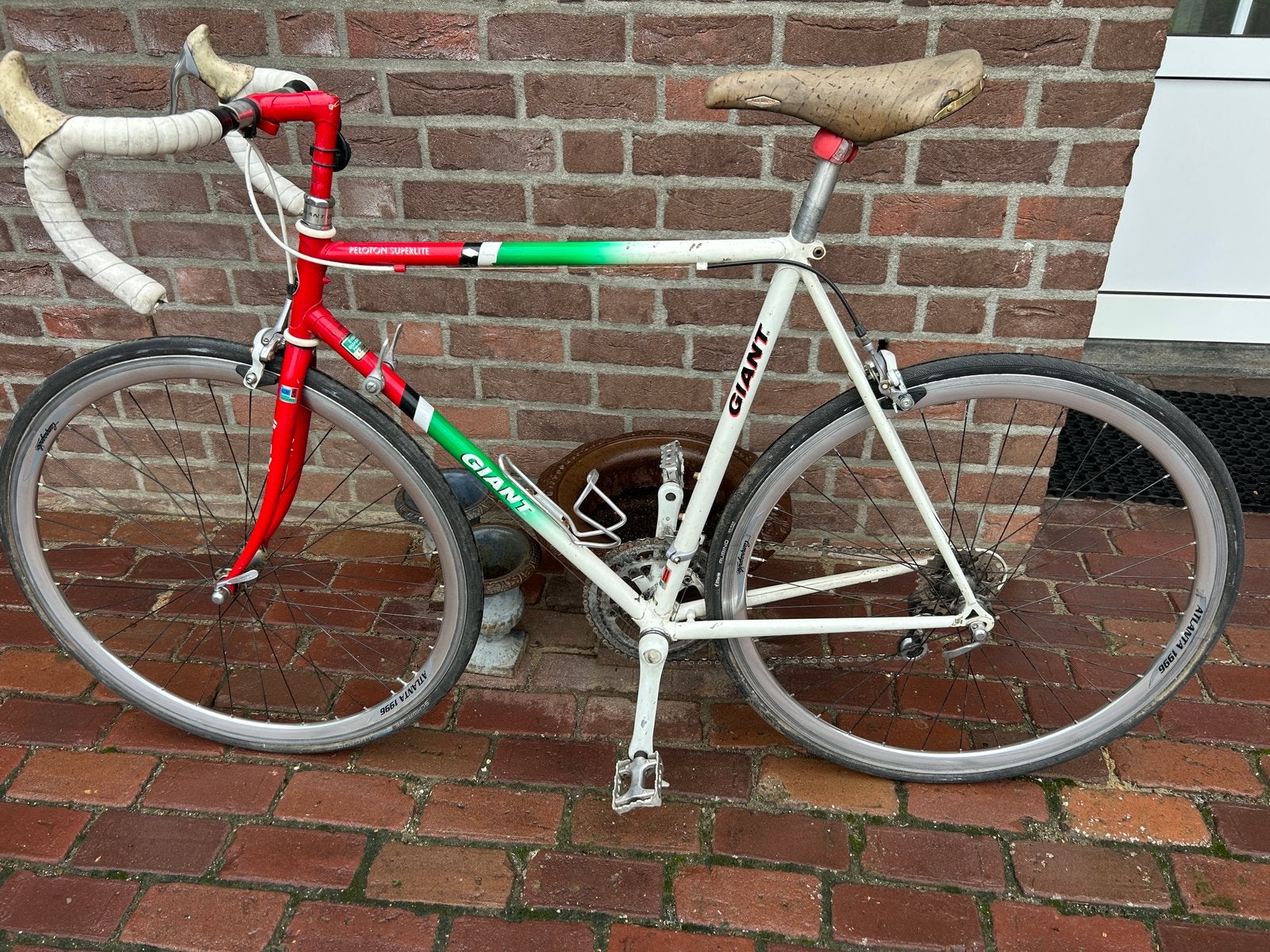 Giant Peleton Superlite Tricolore, Fietsen en Brommers, Ophalen, 28 inch, Staal, Velgrem