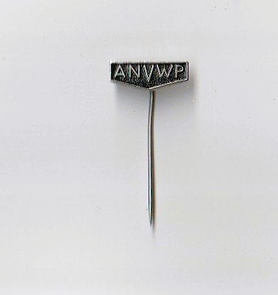 volmetaal speld ANVWP Alg.Ver.v.Werknemers in pers.enber.v, Ophalen of Verzenden, Overige onderwerpen, Speldje of Pin