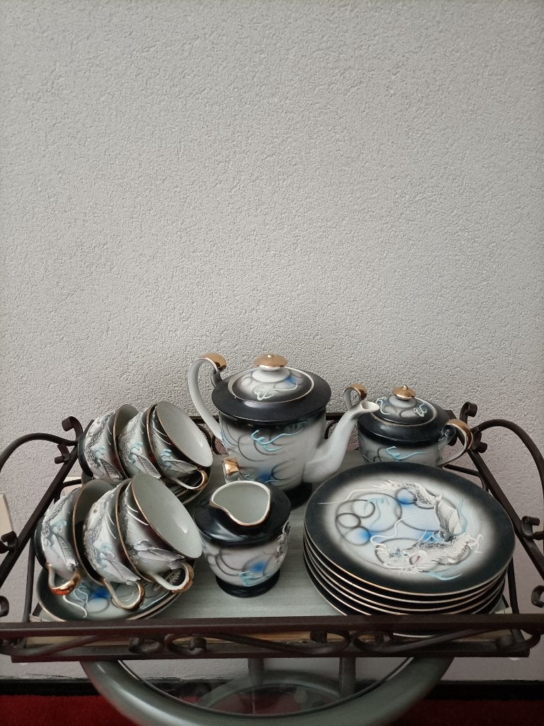Japans servies geisha, Ophalen of Verzenden, Zo goed als nieuw, Porselein, Compleet servies