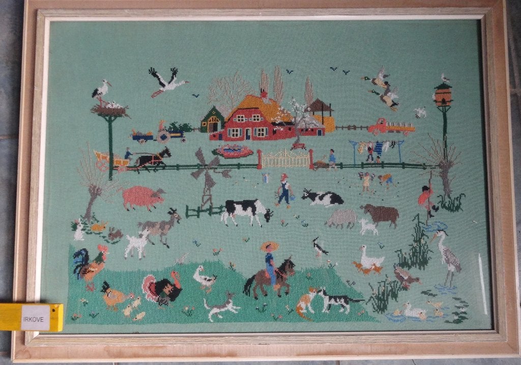 BUITENLEVEN NOSTALGIE * GEBORDUURD * In Lijst *, Ophalen of Verzenden