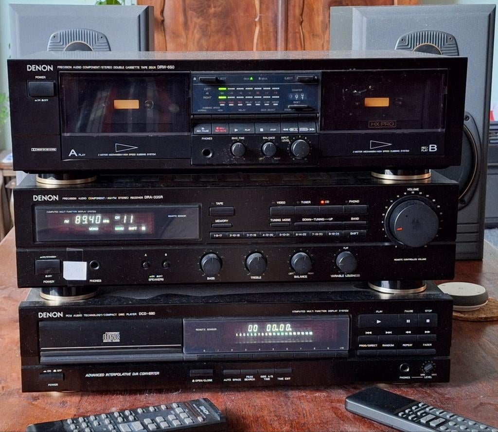 Denon stereoset met Tannoy speakers system 2, Ophalen, Gebruikt, Tuner of Radio, Denon