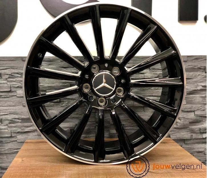 Mercedes A B C CLA E GLA klasse velgen 18 19 20 inch black, Auto-onderdelen, Banden en Velgen, Niet ingevuld, 18 inch, Velg(en)