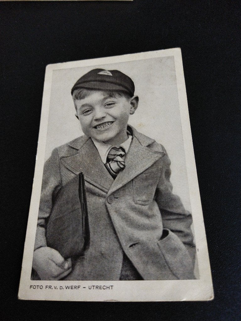 Vintage ansichtkaart foto Fr v d Werf Utrecht, Ophalen of Verzenden, 1940 tot 1960, Gelopen, Kinderen