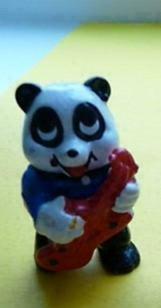 7 ferrero panda beertjes van de party 1994,leuk v.op taart, Verzamelen, Verzenden, Nieuw, Hardplasticfiguren