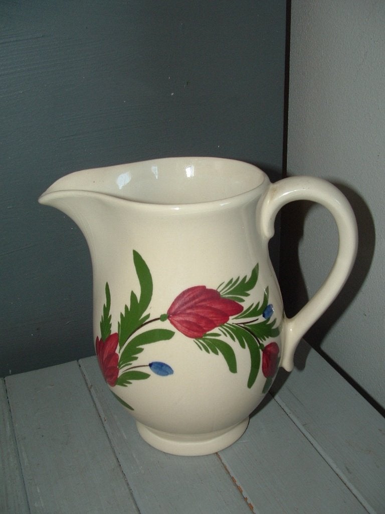 Pottery Huizen schenkkan kannetje melkkan vaasje., Ophalen of Verzenden