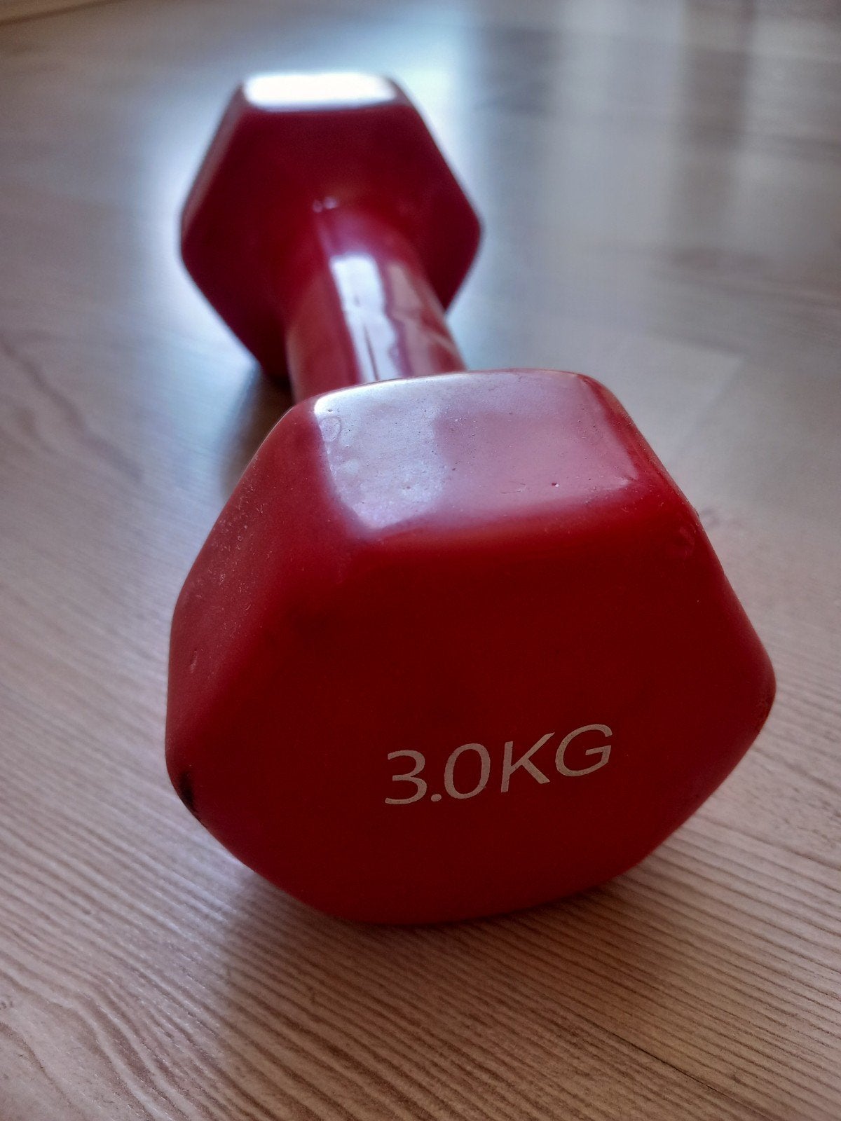 Dumbbell 3 kg - Rood, Ophalen, Gebruikt, Benen, Dumbbell