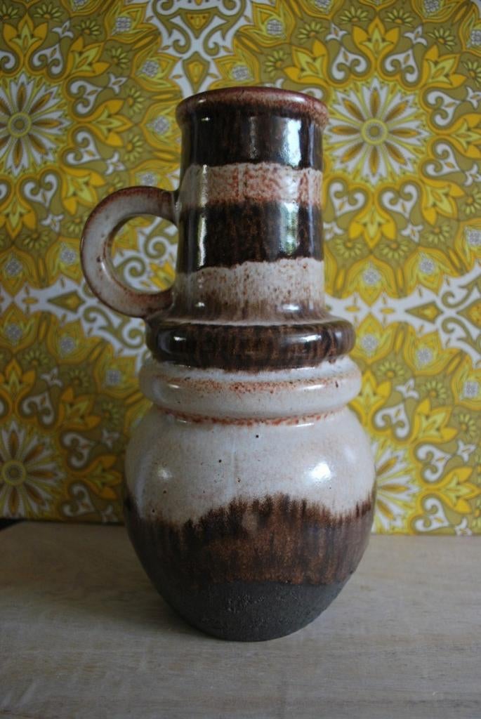Vintage West Germany vaas 428-26 met handvat, 27 cm hoog, Ophalen of Verzenden