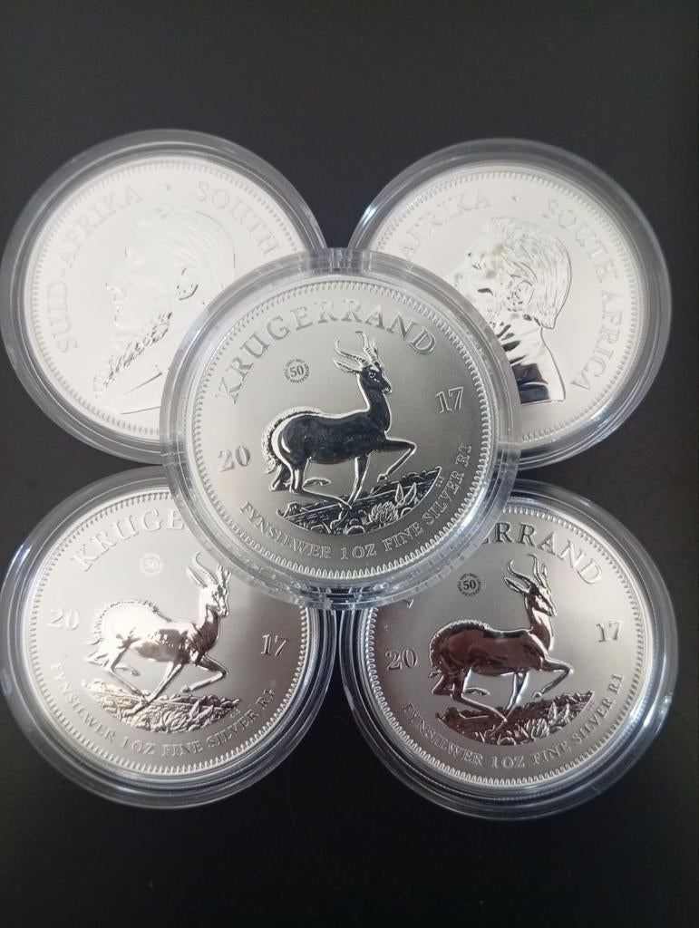 Te koop: Eerste Zilveren Krugerrand 2017 –  1 oz puur zilver, Ophalen of Verzenden, Zilver