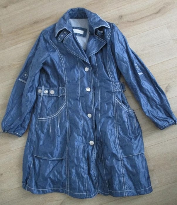 Concept K blauwe trenchcoat, maat 38, nieuw, Nieuw, Stichting Angel's Choice, Angelschoice@gmail.com, Concept K