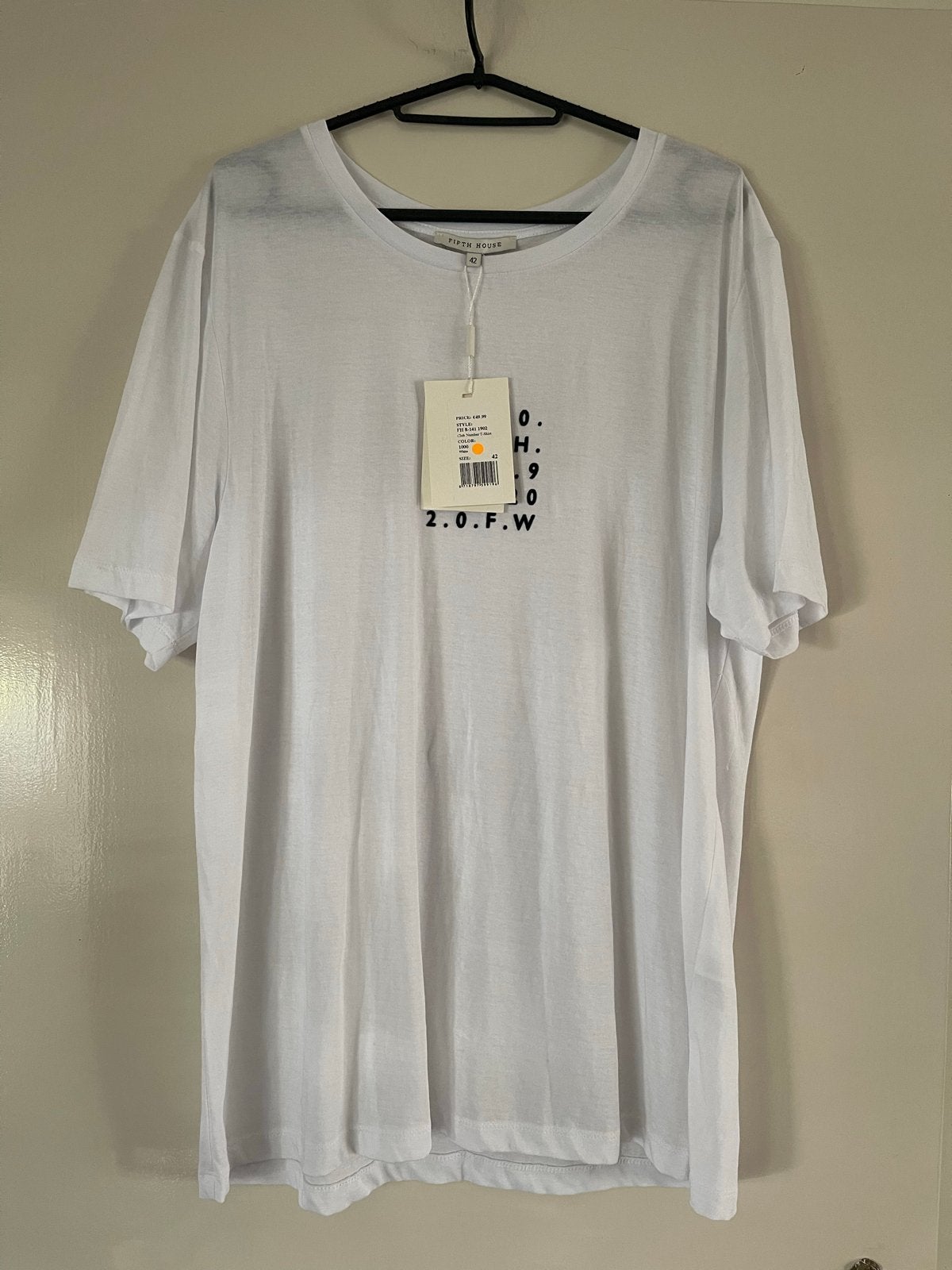Fifth House Club Sumber T-Shirt Wit Maat 42, Verzenden, Wit, Maat 42/44 (L), Nieuw