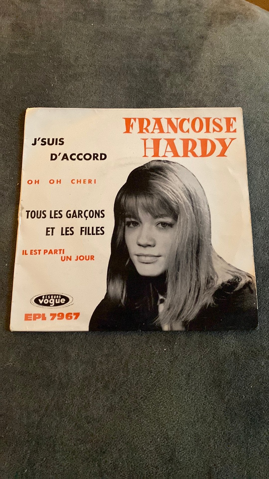 Vinyl single EP Francoise Hardy - J’suis d’accord, Ophalen of Verzenden, Zo goed als nieuw, Pop