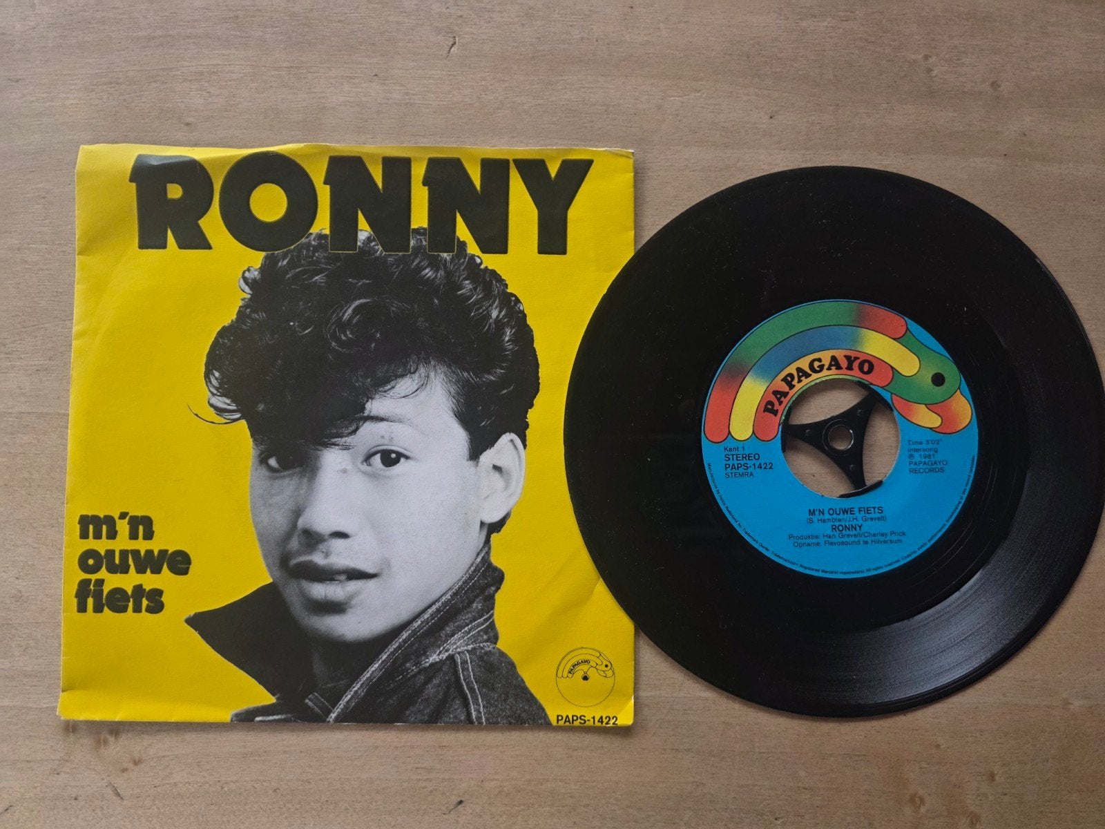 Ronny - m'n ouwe fiets, Gebruikt, Fotohoes, 7 inch, Ophalen of Verzenden