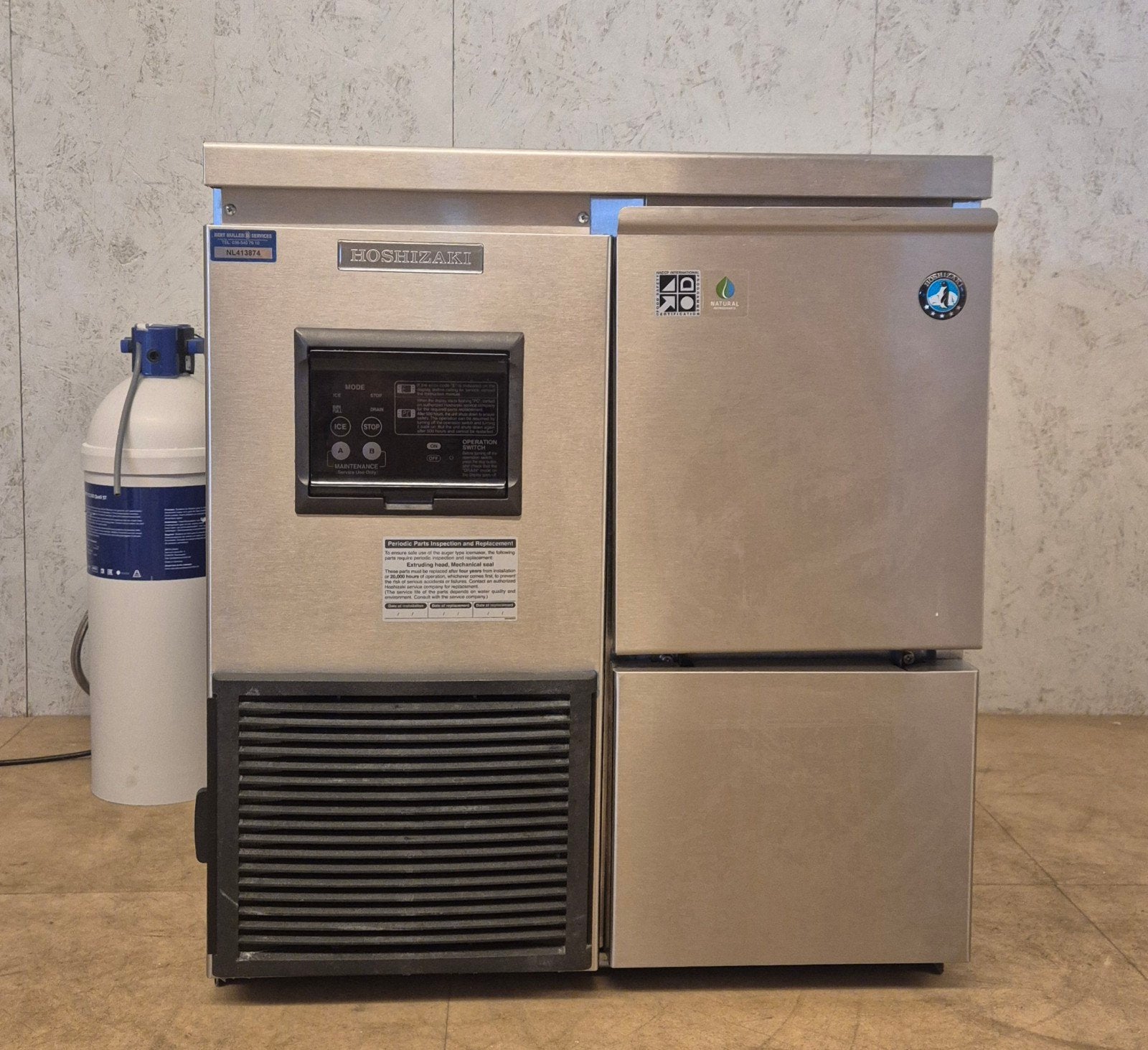 Hoshizaki professionele schilferijsmachine + Brita waterfilt, Ophalen, Gebruikt, Koelen en Vriezen, N.v.t