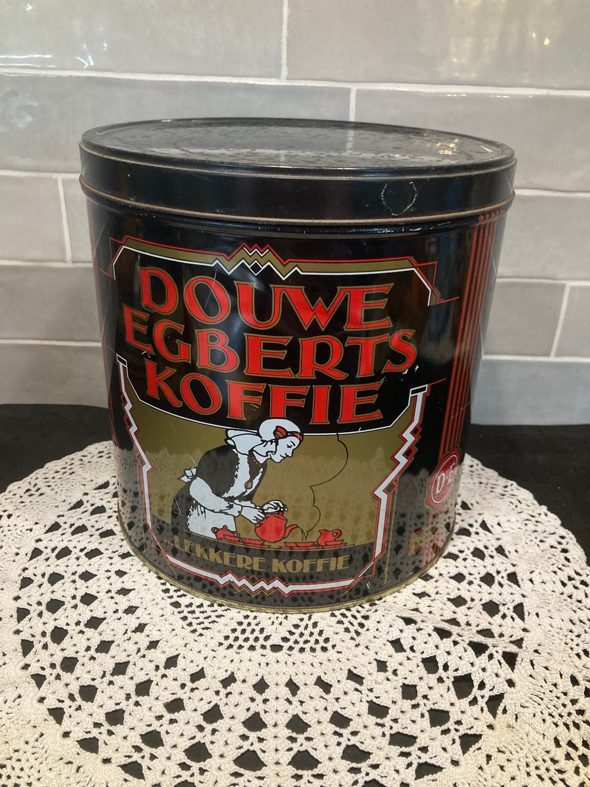 Douwe Egberts koffie blik (130426), Verzamelen, Ophalen of Verzenden, Gebruikt, Koffie, Douwe Egberts