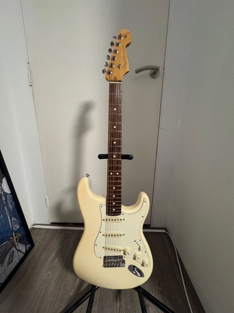 Fender American Professional I Stratocaster Olympic White, Muziek en Instrumenten, Ophalen, Zo goed als nieuw, Solid body, Fender