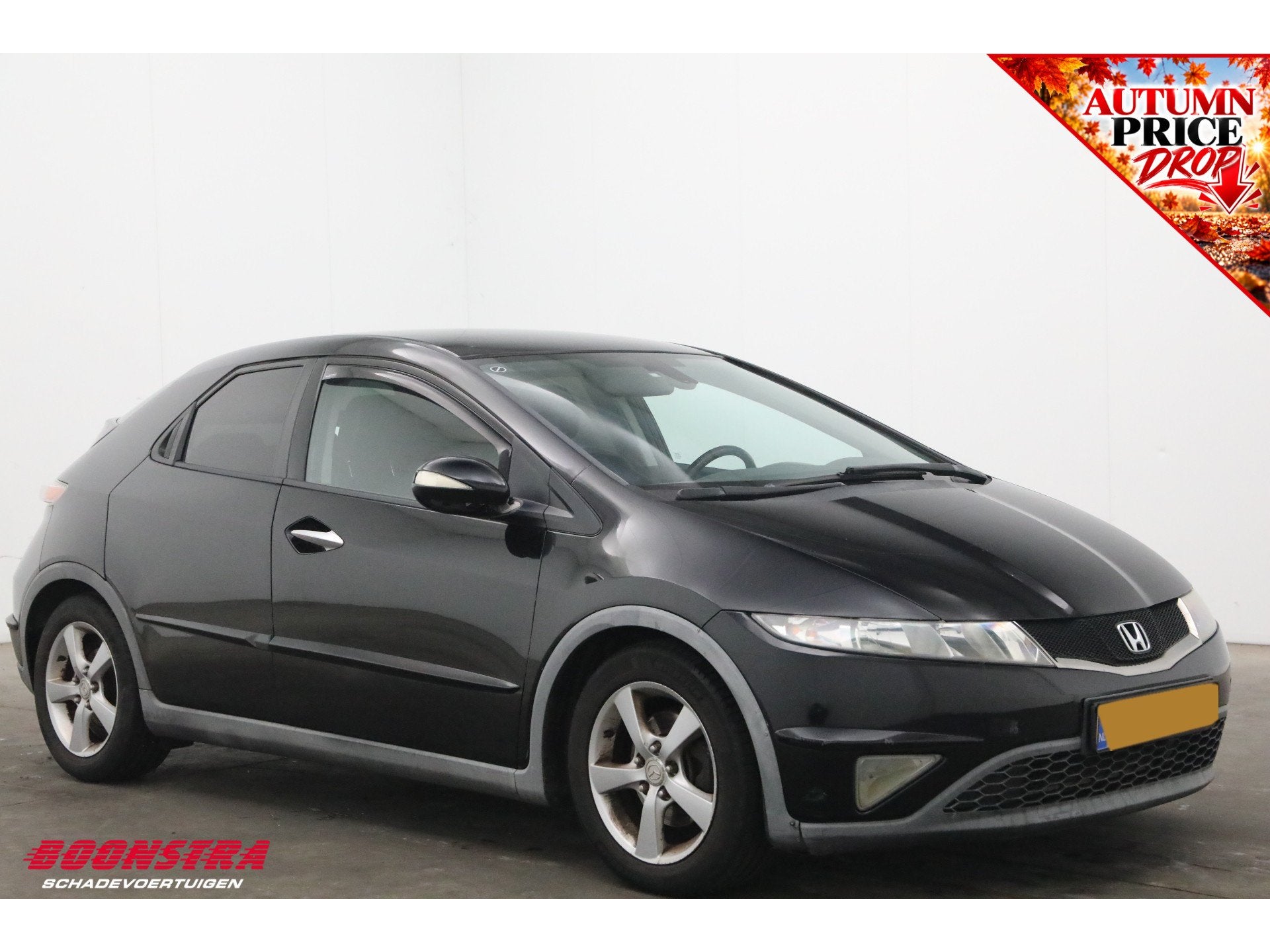 Honda Civic 1.8 Sport Cruise Clima (bj 2006), Auto's, Voorwielaandrijving, 15 km/l, Gebruikt, Zwart
