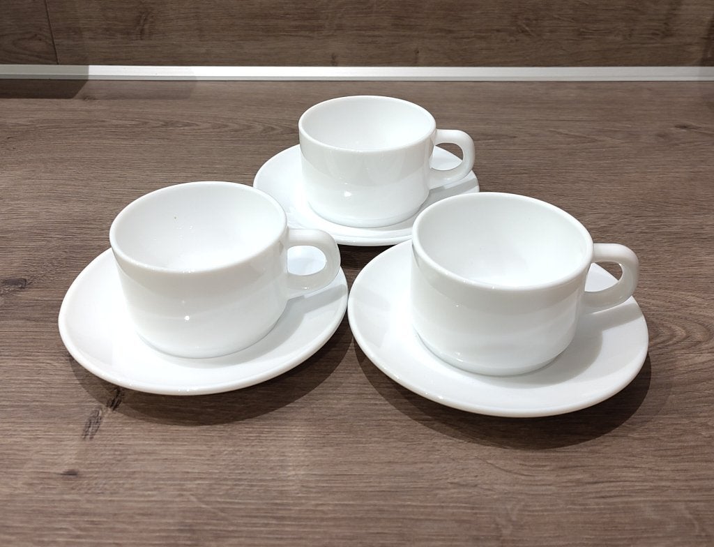 Koffie kopjes Arcopal, Ophalen of Verzenden, Zo goed als nieuw, Glas, Kop(pen) en/of Schotel(s)