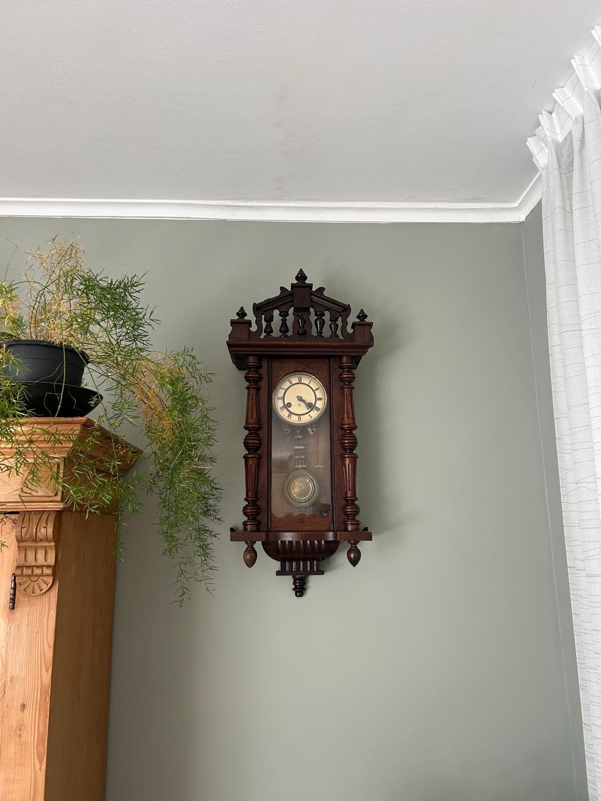Antieke Regulateur Wandklok - Prachtig Houten Design, Ophalen