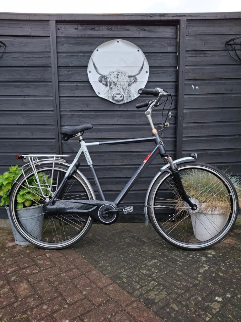 Gazelle Eclipse C8 herenfiets jongensfiets 28 inch 61cm 8v, Ophalen, Versnellingen, Zo goed als nieuw, 61 tot 65 cm