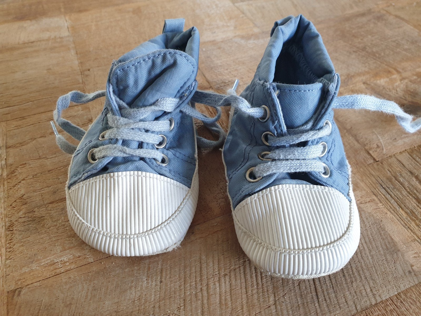 Leuke blauwe babyschoentjes van Mexx, maat 18, Mexx, Jongetje of Meisje, Ophalen of Verzenden, Gebruikt