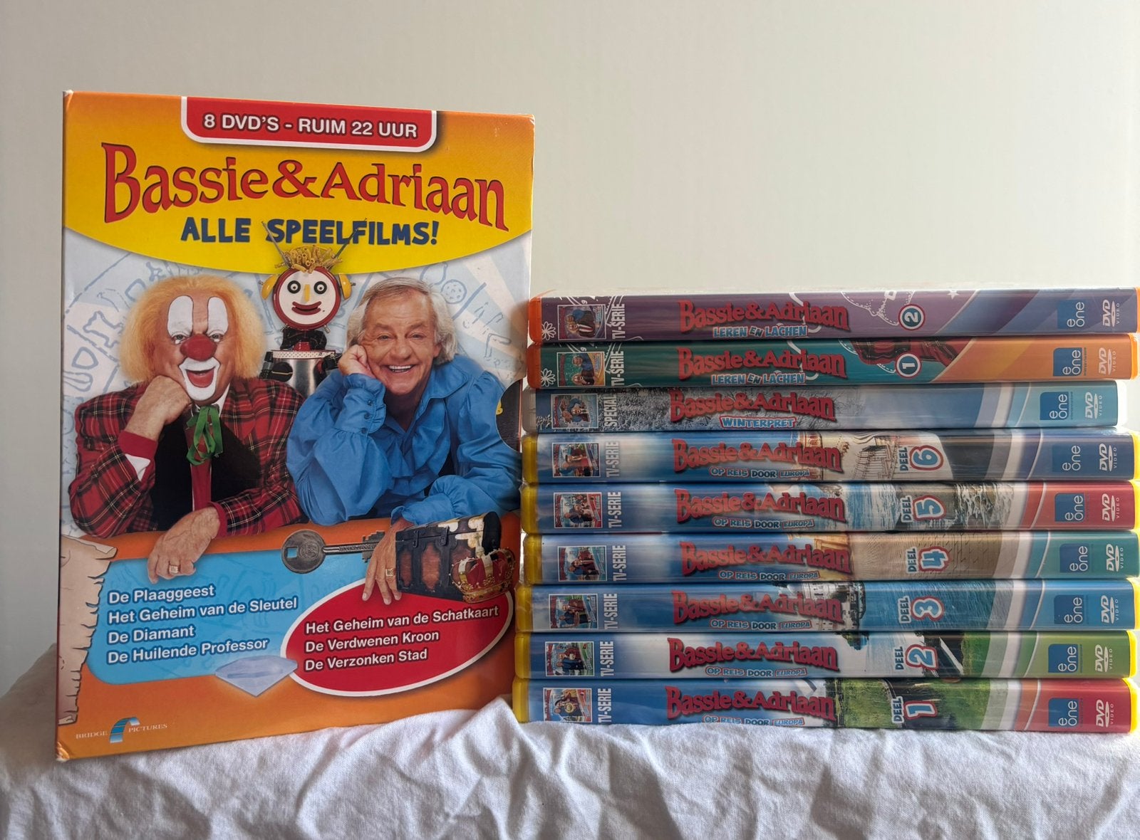 Grote Bassie & Adriaan DVD collectie, Ophalen, Zo goed als nieuw