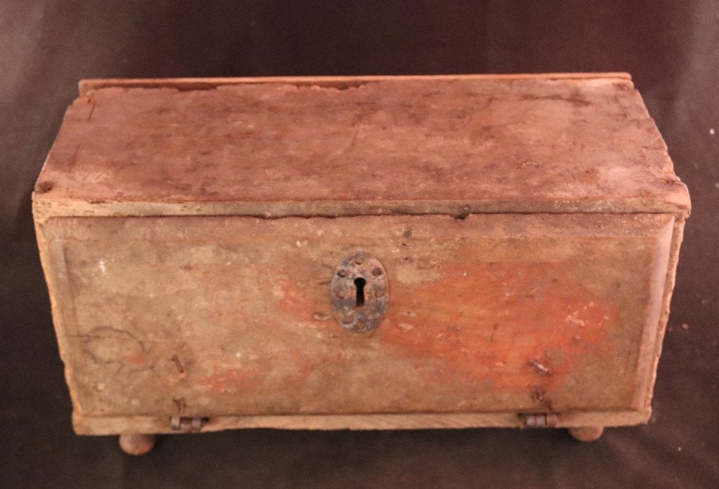 Antieke 17e eeuwse kist, Ophalen of Verzenden